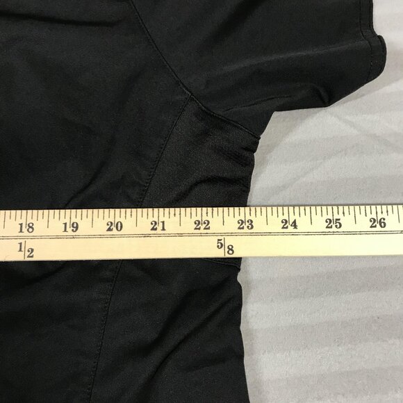 Carhartt Scrub Shirt Womens XL Black V-Neck Utility Pockets Nursing Top Clinic - Picture 4 of 5